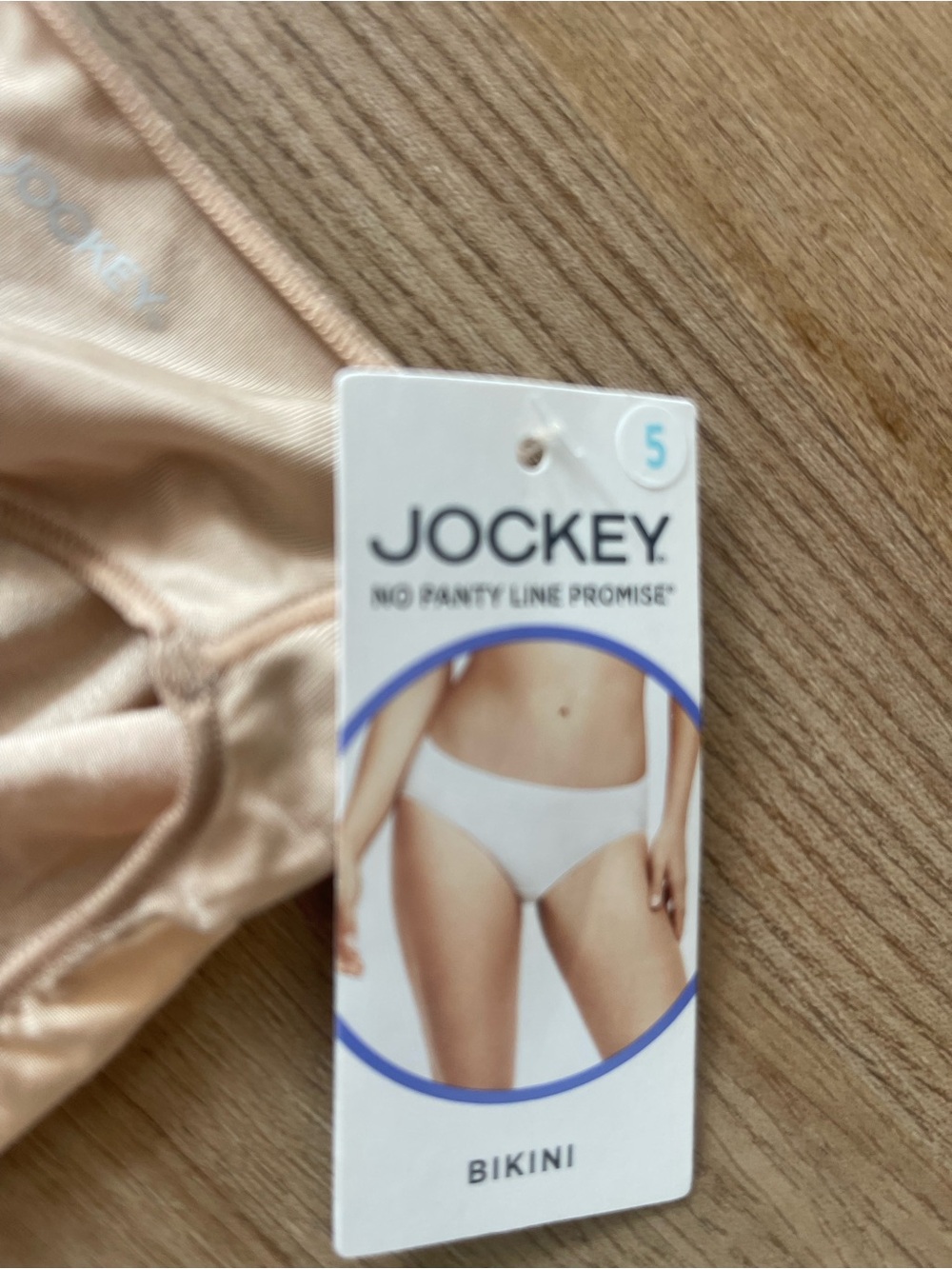 NWT Jockey Soft Bikini Briefs - Beige size 5